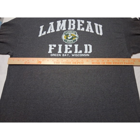 Men's NFL Team Apparel Brand Sz. 2x Lambeau Field Shirt Gray Green Bay Packers - Picture 4 of 11